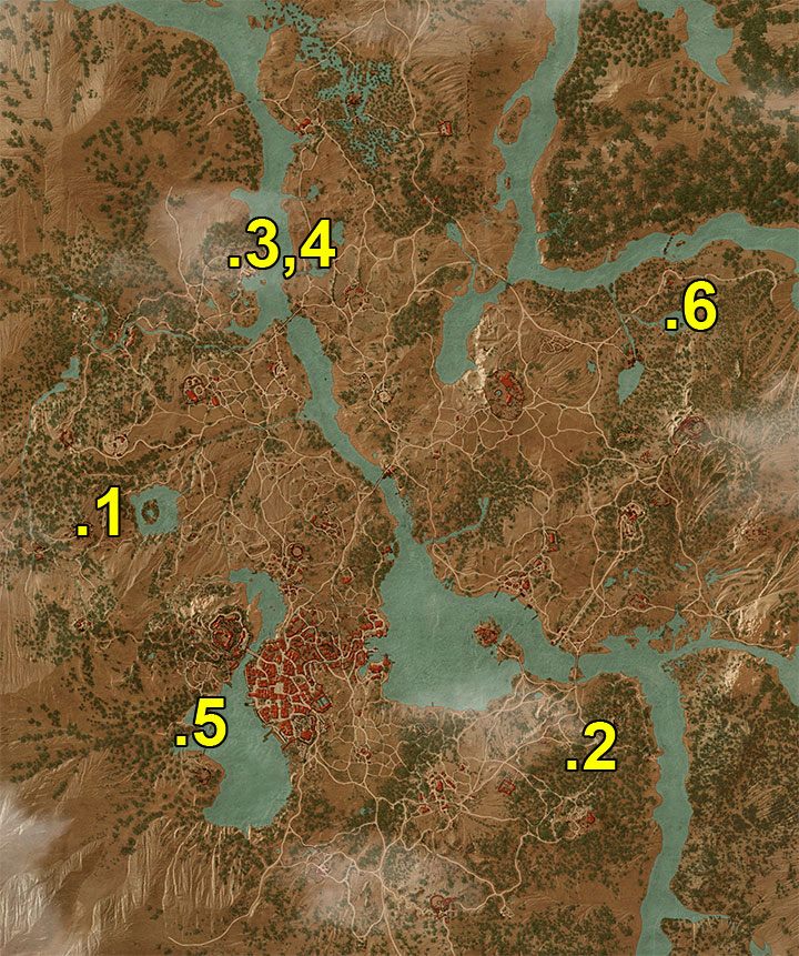 Oznaczenia z mapy - Arcymistrzowski rynsztunek Mantikory | Arcymistrzowski wiedźmiński rynsztunek - Wiedźmin 3: Krew i wino - poradnik do gry