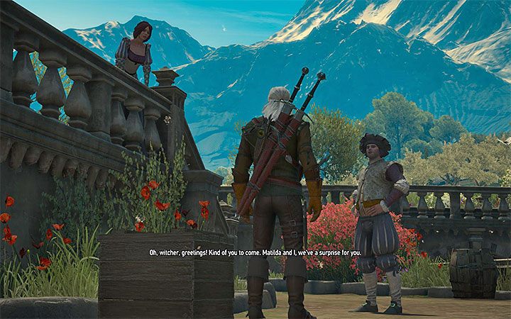 Geralt może otrzymać prezent od Liama i Matyldy - Awantura o wino | Zadania poboczne Wiedźmin Krew i Wino - Wiedźmin 3: Krew i wino - poradnik do gry