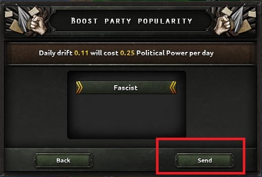 Po zapoznaniu się z warunkami działania dyplomatycznego, musisz wcisnąć przycisk zaznaczony na powyższym obrazku - 10 prostych kroków dla początkujących | Podstawy Hearts of Iron IV - Hearts of Iron IV - poradnik do gry