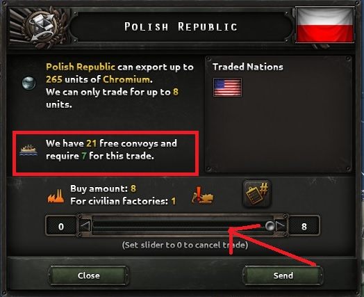 Panel handlu zostanie rozwinięty o kolejne okienko, które ukazuje przebieg negocjacji handlowych - 10 prostych kroków dla początkujących | Podstawy Hearts of Iron IV - Hearts of Iron IV - poradnik do gry