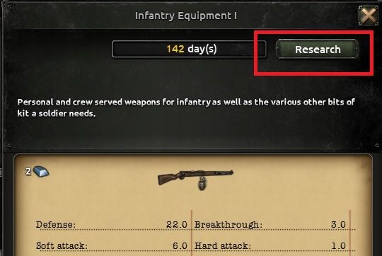 Po zapoznaniu się z treścią projektu kliknij na przycisk zaznaczony na powyższym obrazku - 10 prostych kroków dla początkujących | Podstawy Hearts of Iron IV - Hearts of Iron IV - poradnik do gry