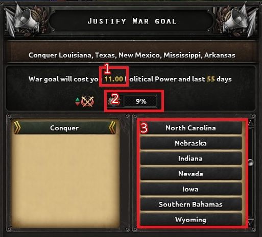 Na powyższym zdjęciu widoczne jest okno uzasadniania celu - Działania dyplomatyczne | Rząd w Hearts of Iron IV - Hearts of Iron IV - poradnik do gry