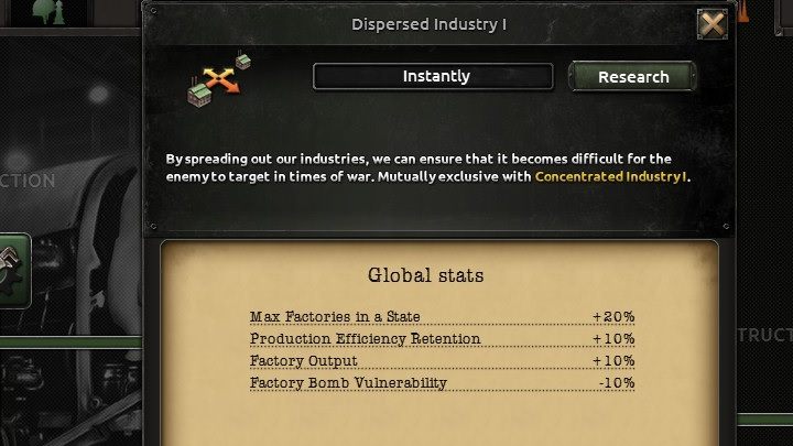 Przed uruchomieniem projektu możemy się zapoznać z komentarzem przygotowanym przez twórców gry - Technologie | Rząd w Hearts of Iron IV - Hearts of Iron IV - poradnik do gry