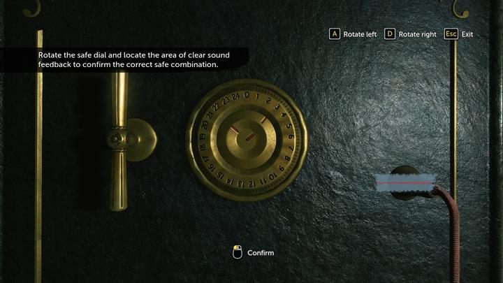 Użyj kombinacji 10-22-14 by włamać się do sejfu - Dom Lorda Marsha i analiza chusty | Ofiarna opowieść | The Devils Daughter - Sherlock Holmes: The Devils Daughter - poradnik do gry