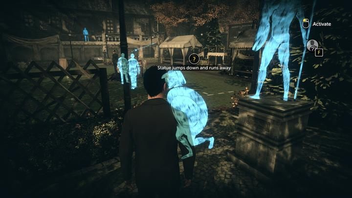 Za pomocą przycisku wyobraźni, odtwórz przebieg zabójstwa - Zawody kręglarskie i zbieranie dowodów | Studium w zieleni - Sherlock Holmes: The Devils Daughter - poradnik do gry