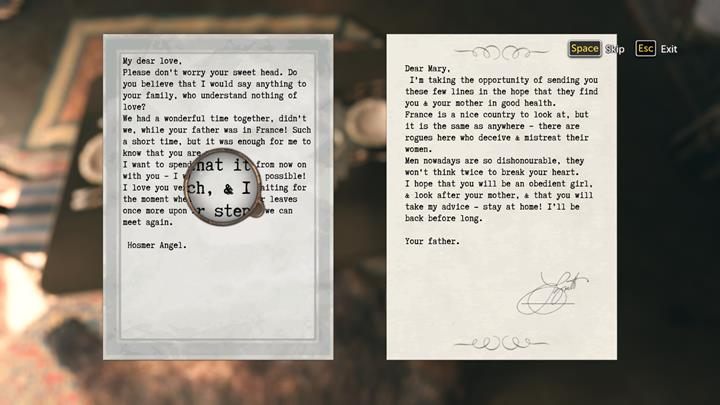 Dokonaj analizy dokumentów, zwróć uwagę na pogrubione znaki - Mieszkanie Holmesa | Niesława | Sherlock Holmes The Devils Daughter - Sherlock Holmes: The Devils Daughter - poradnik do gry