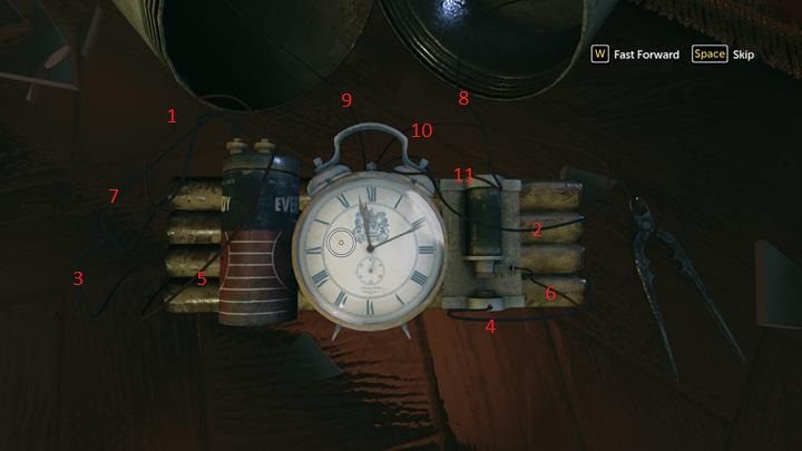 Przetnij kable w następującej kolejności - Rozbrojenie bomby i wizyta w domu Alice | Niesława - Sherlock Holmes: The Devils Daughter - poradnik do gry