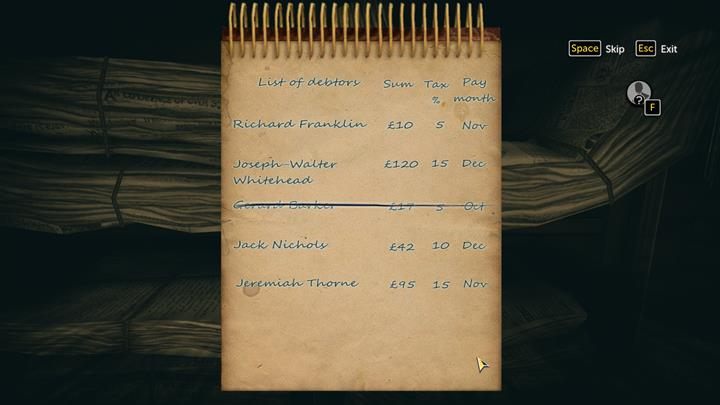 Wybierz odpowiedni język i podkreśl ostatnie nazwisko na liście - Scotland Yard | Niesława | Sherlock Holmes The Devils Daughter - Sherlock Holmes: The Devils Daughter - poradnik do gry