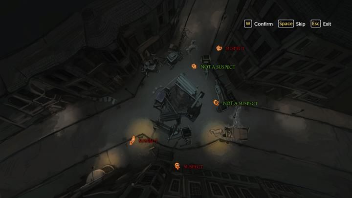 Tak wygląda poprawne wyznaczenie podejrzanych w sprawie - Śledztwo | Reakcja łańcuchowa | Sherlock Holmes The Devils Daughter - Sherlock Holmes: The Devils Daughter - poradnik do gry