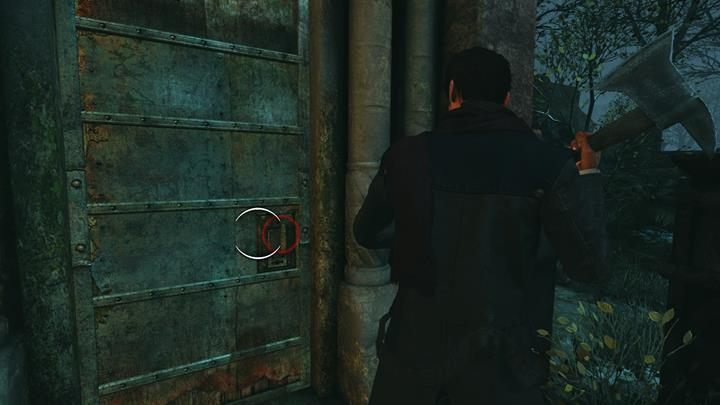 Wejdź do krypty z pomocą siekiery - Dom Holmesa | Sny w gorączce | Sherlock Holmes The Devils Daughter - Sherlock Holmes: The Devils Daughter - poradnik do gry