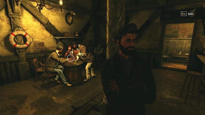 Podsłuchaj pięciu rozmów w tawernie - Tawerna zielony smok | Niesława | Sherlock Holmes The Devils Daughter - Sherlock Holmes: The Devils Daughter - poradnik do gry