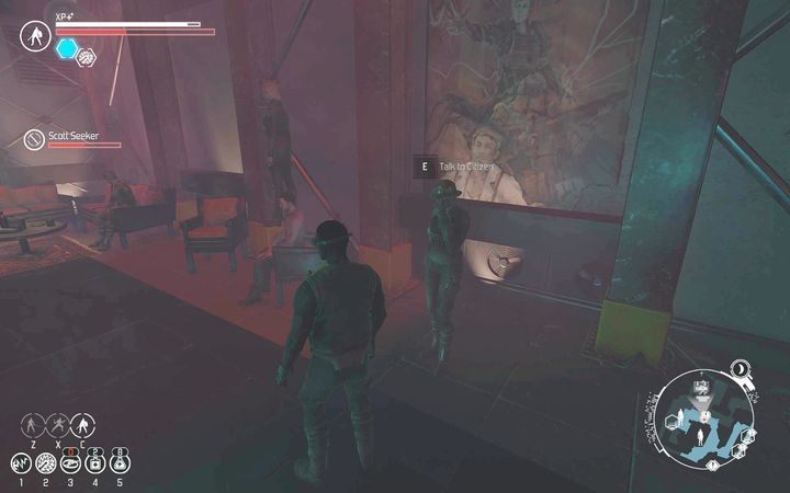 W barze zaczepi cię kobieta stojąca przy ściani w kasku na głowie. - Slumsy | Zadania poboczne | The Technomancer - The Technomancer - poradnik do gry