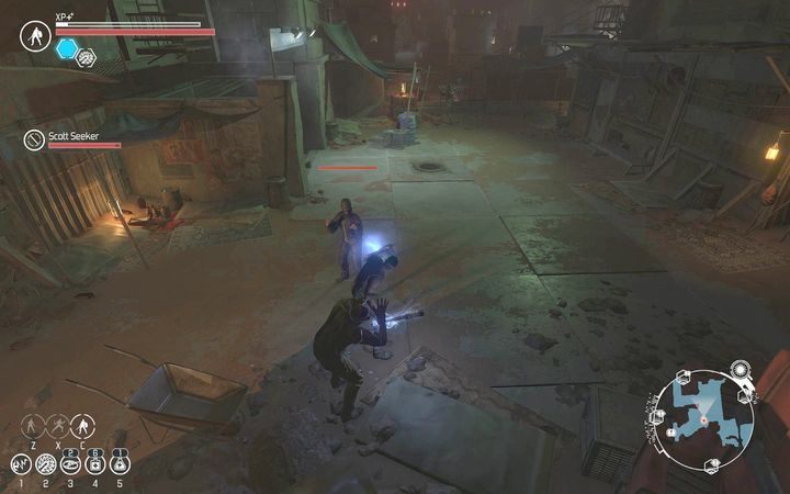 Drugi handlarz zacznie się stawiać - pokaż mu, że z tobą się nie zadziera. - Slumsy | Zadania poboczne | The Technomancer - The Technomancer - poradnik do gry