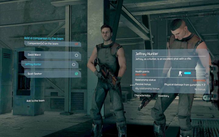 Dobierz swoich kompanów - możesz później zamienić ich w dowolnym momencie gry. - Walka o Pełnię | Rozdział 1 | The Technomancer - The Technomancer - poradnik do gry