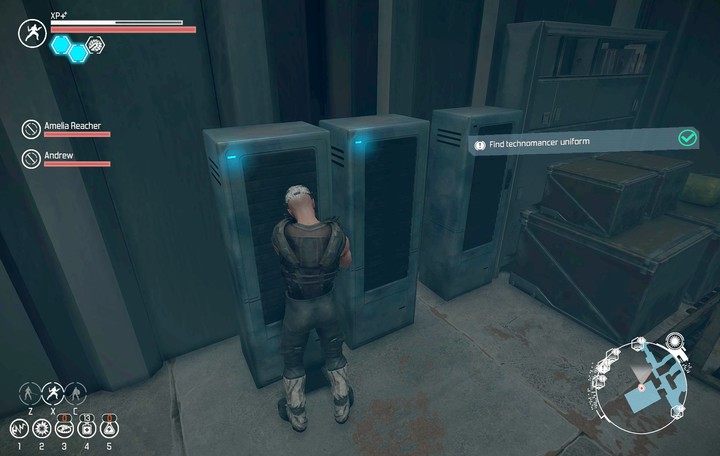 W niezamkniętej szafce w kaplicy odnajdziesz ubiór technomanty dla Andrew. - Karawanseraj | Zadania poboczne | The Technomancer - The Technomancer - poradnik do gry