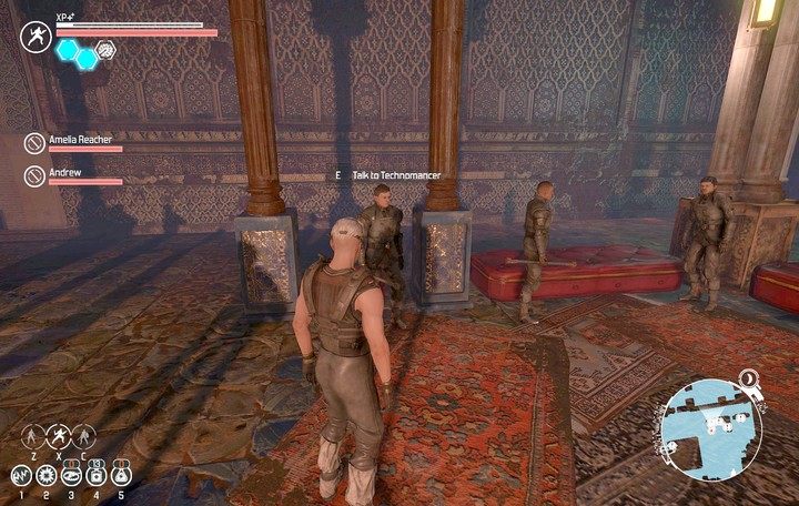 Rozmawiaj z kolejnymi mistrzami, by zdobyć ich uznanie i móc zostać Wielkim Mistrzem. - Karawanseraj | Zadania poboczne | The Technomancer - The Technomancer - poradnik do gry