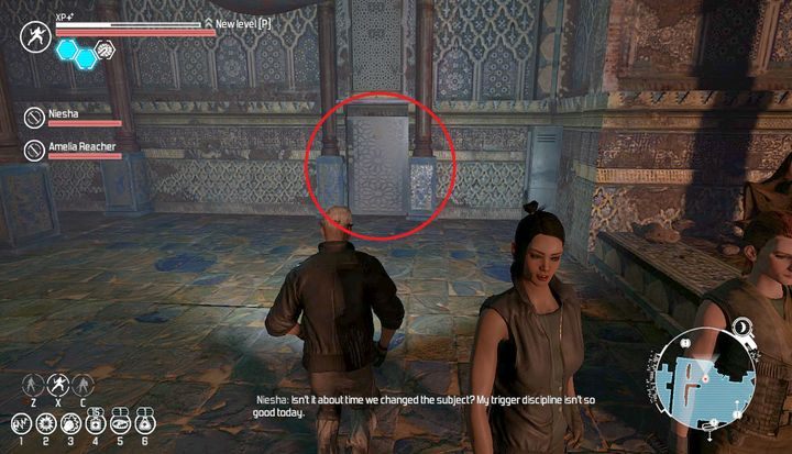 Ledwo widoczne wejście do pokoju Glorii w pałacu w Noctis. - Dolina mutantów | Zadania poboczne | The Technomancer - The Technomancer - poradnik do gry