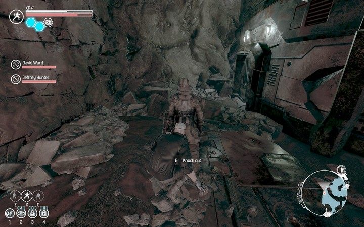 Zachodząc niczego nie spodziewającego się przeciwnika od pleców, możesz go znokautować. - Skradanie, kradzieże i zamki | Podstawy | The Technomancer - The Technomancer - poradnik do gry