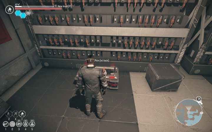 Zamknięte skrzynie oznaczone są na czerwono i po zbliżeniu się do nich otrzymasz informacje o wymaganym poziomie umiejętności Zamki. - Skradanie, kradzieże i zamki | Podstawy | The Technomancer - The Technomancer - poradnik do gry