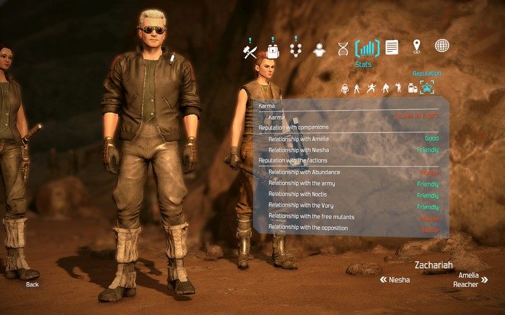 W dowolnym momencie gry możesz sprawdzić, jaki stosunek ma twój bohater z różnymi ugrupowaniami. - Frakcje występujące w grze | Towarzysze i frakcje | The Technomancer - The Technomancer - poradnik do gry