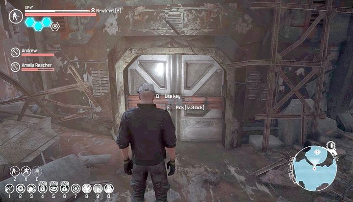 Zamknięte drzwi otworzysz sprawnymi dłońmi lub kluczem od strażnika. - Szukając Ziemi | Rozdział 3 | The Technomancer - The Technomancer - poradnik do gry