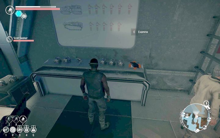 W pomieszczeniu kwatermistrza odnajdziesz kolorowy obiekt na stole, który dostarczy dalszych wskazówek. - Giełda | Zadania poboczne | The Technomancer - The Technomancer - poradnik do gry