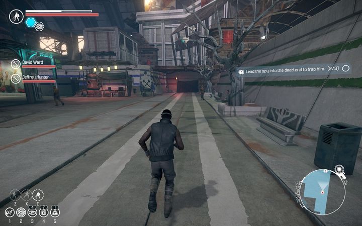 Otocz miasto idąc zgodnie z podanymi wskazaniami mini-mapy. - Giełda | Zadania poboczne | The Technomancer - The Technomancer - poradnik do gry