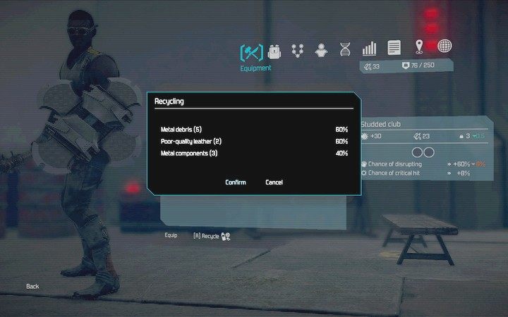 Jeden ze sposobów pozyskania materiałów to zniszczenie niepotrzebnych przedmiotów. - Tworzenie ulepszeń (crafting) | Podstawy | The Technomancer - The Technomancer - poradnik do gry