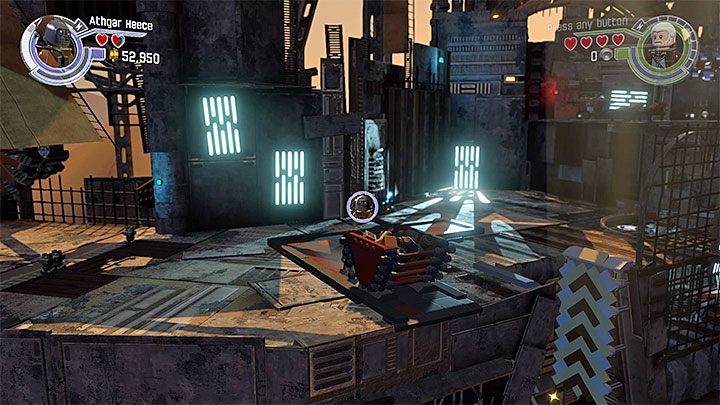 Przepchnij drugi wagonik żeby wykorzystać go do zbudowania drabiny - Powrót Lora Sana Tekki | Misje poboczne - LEGO Gwiezdne wojny: Przebudzenie Mocy - poradnik do gry