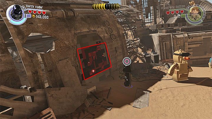 Specjalne wymagania: postać władająca ciemną stroną Mocy (np - Rozdział 2 - Ucieczka z Finalizera | Minizestawy i czerwone klocki LEGO - LEGO Gwiezdne wojny: Przebudzenie Mocy - poradnik do gry