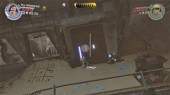 Specjalne wymagania: postać wyposażona w miecz świetlny (np - Rozdział 2 - Ucieczka z Finalizera | Minizestawy i czerwone klocki LEGO - LEGO Gwiezdne wojny: Przebudzenie Mocy - poradnik do gry