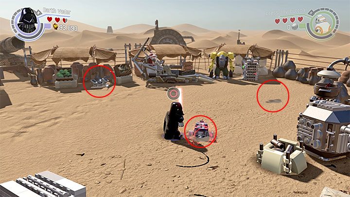 Specjalne wymagania: postać władająca Mocą (np - Rozdział 3 - Przyczółek Niima | Minizestawy i czerwone klocki LEGO - LEGO Gwiezdne wojny: Przebudzenie Mocy - poradnik do gry