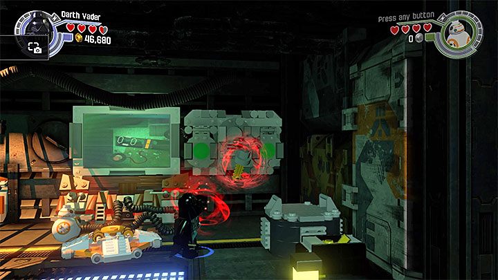 Użyj Mocy na kluczu znajdującym się obok gniazda - Rozdział 4 - Eravana | Minizestawy i czerwone klocki LEGO - LEGO Gwiezdne wojny: Przebudzenie Mocy - poradnik do gry