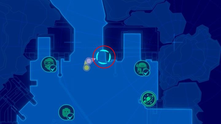 To jeden z najlepiej ukrytych klocków, zwłaszcza że pozyskanie go utrudnia mały błąd gry - Baza Starkiller | Mapy - LEGO Gwiezdne wojny: Przebudzenie Mocy - poradnik do gry