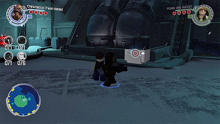 Skorzystaj z detonatorów termalnych po tym jak odsłonisz srebrny obiekt - Baza Starkiller | Mapy - LEGO Gwiezdne wojny: Przebudzenie Mocy - poradnik do gry
