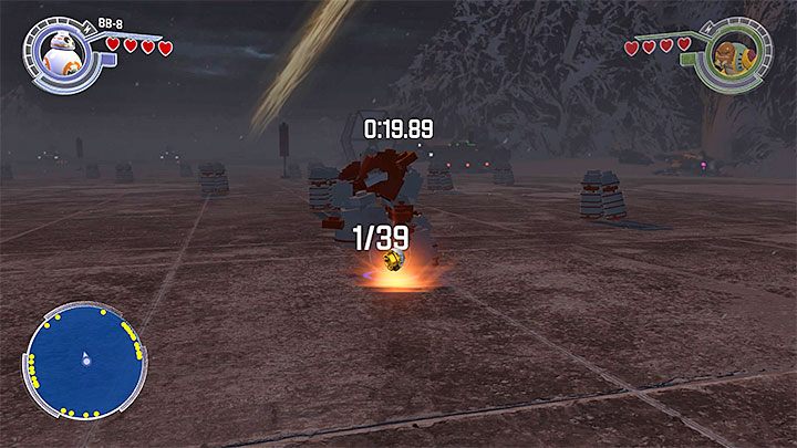 BB-8 musi niszczyć kolejne obiekty na płycie lotniska - Baza Starkiller | Mapy - LEGO Gwiezdne wojny: Przebudzenie Mocy - poradnik do gry