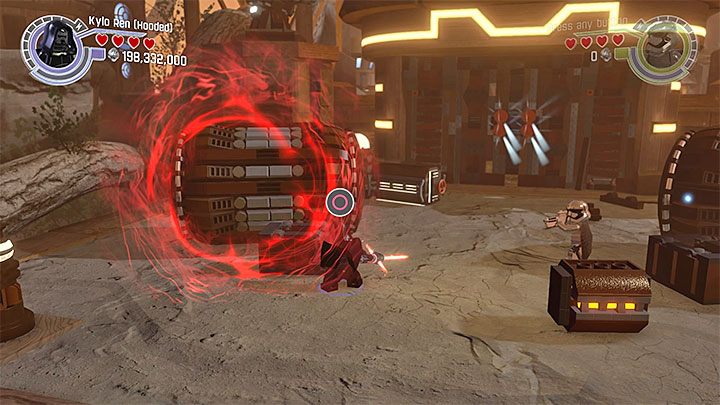 Rzucaj dużymi ładunkami w działa przeciwlotnicze - Ottegański szturm | Misje poboczne - LEGO Gwiezdne wojny: Przebudzenie Mocy - poradnik do gry