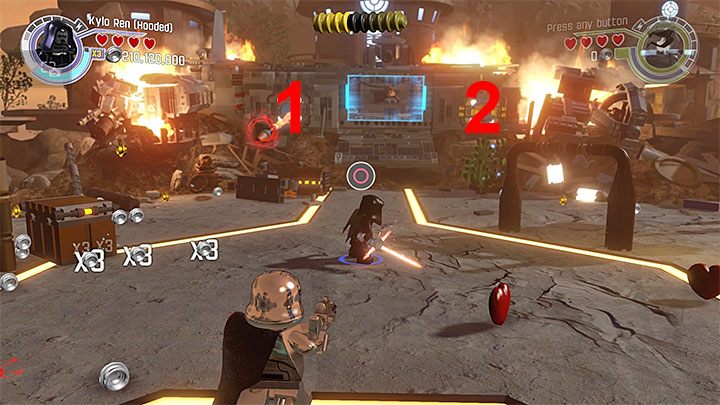 Zacznij od rozprawienia się ze zwykłymi przeciwnikami - Ottegański szturm | Misje poboczne - LEGO Gwiezdne wojny: Przebudzenie Mocy - poradnik do gry