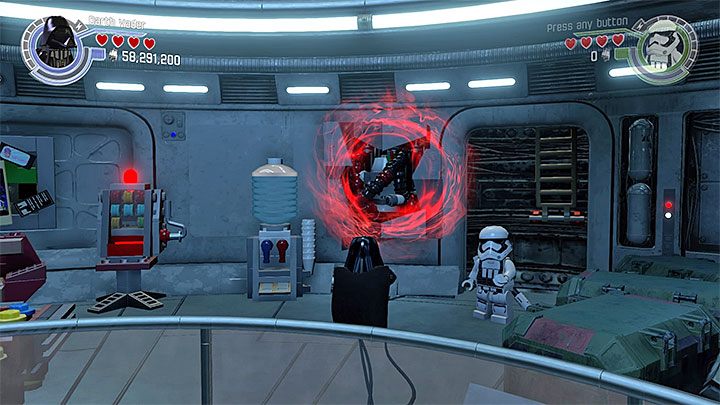 Miejsce skorzystania z ciemnej strony Mocy - Kłopoty nad Taul | Minizestawy i czerwone klocki LEGO - LEGO Gwiezdne wojny: Przebudzenie Mocy - poradnik do gry