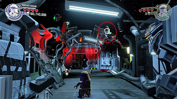 Trzeciego droida możesz zniszczyć niedługo po rozegraniu drugiej bitwy blasterowej - Kłopoty nad Taul | Minizestawy i czerwone klocki LEGO - LEGO Gwiezdne wojny: Przebudzenie Mocy - poradnik do gry