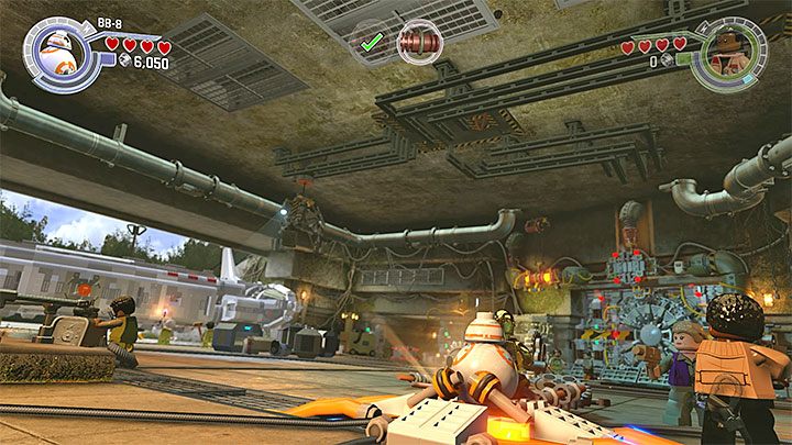 Steruj uchwytem przymocowanym do sufitu - Rozdział 7 - Ruch oporu | Tryb fabularny - LEGO Gwiezdne wojny: Przebudzenie Mocy - poradnik do gry