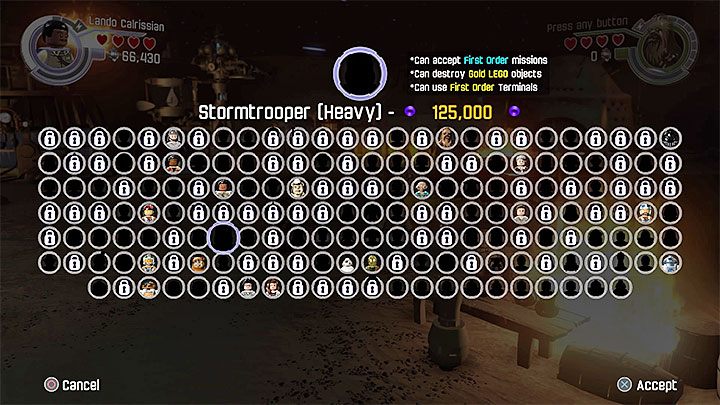 Odnajdywaniem sekretów z tej misji najlepiej jest zająć się w trybie dowolnej gry i dopiero po odblokowaniu szerokiego wachlarza grywalnych postaci - Rozdział 1 - Szturm na Jakku | Minizestawy i czerwone klocki LEGO - LEGO Gwiezdne wojny: Przebudzenie Mocy - poradnik do gry