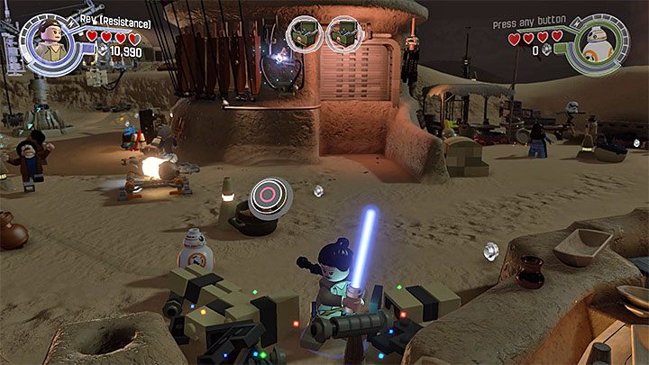 Miejsce zbudowania trzeciej beczki - Rozdział 1 - Szturm na Jakku | Minizestawy i czerwone klocki LEGO - LEGO Gwiezdne wojny: Przebudzenie Mocy - poradnik do gry