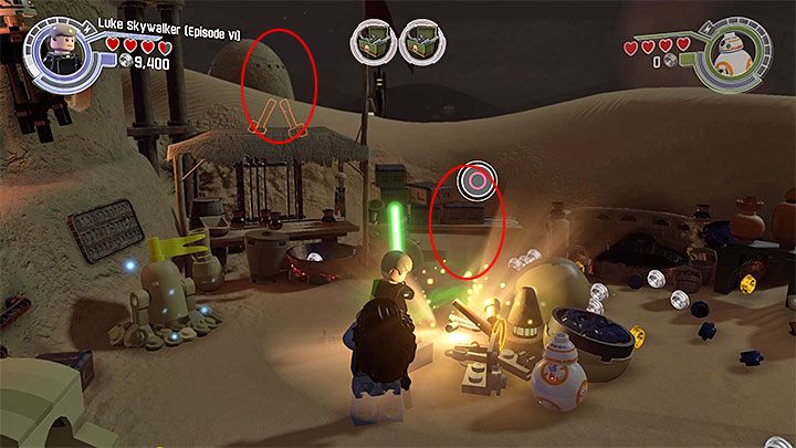 Nagroda za zdobycie klocka: szybsze budowanie (Fast Build) - Rozdział 1 - Szturm na Jakku | Minizestawy i czerwone klocki LEGO - LEGO Gwiezdne wojny: Przebudzenie Mocy - poradnik do gry