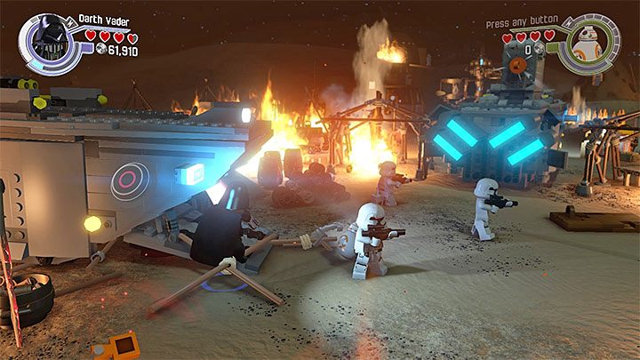 Specjalne wymagania: brak - Rozdział 1 - Szturm na Jakku | Minizestawy i czerwone klocki LEGO - LEGO Gwiezdne wojny: Przebudzenie Mocy - poradnik do gry