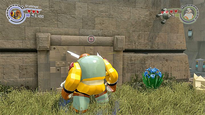 Przebij się przez pękniętą ścianę - Rozdział 5 - Zamek Maz | Minizestawy i czerwone klocki LEGO - LEGO Gwiezdne wojny: Przebudzenie Mocy - poradnik do gry