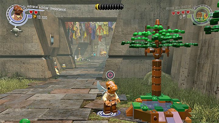 Zbiornik wodny jest na prawo od miejsca rozpoczęcia misji - Rozdział 5 - Zamek Maz | Minizestawy i czerwone klocki LEGO - LEGO Gwiezdne wojny: Przebudzenie Mocy - poradnik do gry