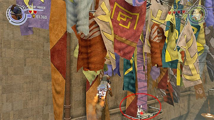 Specjalne wymagania: postać wyposażona w plecak odrzutowy (np - Rozdział 5 - Zamek Maz | Minizestawy i czerwone klocki LEGO - LEGO Gwiezdne wojny: Przebudzenie Mocy - poradnik do gry