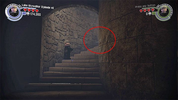 Wróć się po schodach - Rozdział 5 - Zamek Maz | Minizestawy i czerwone klocki LEGO - LEGO Gwiezdne wojny: Przebudzenie Mocy - poradnik do gry