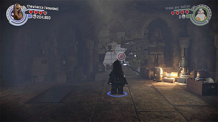 Specjalne wymagania: postać potrafiąca niszczyć srebrne obiekty (np - Rozdział 5 - Zamek Maz | Minizestawy i czerwone klocki LEGO - LEGO Gwiezdne wojny: Przebudzenie Mocy - poradnik do gry